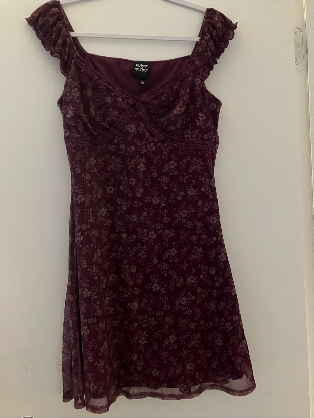 Purple floral dress - Picture 1 of 1